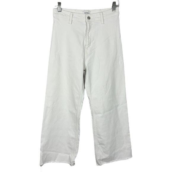 Anthropologie x Pistola Penny White Wide Leg High Waisted Jeans 28 - Picture 2 of 8